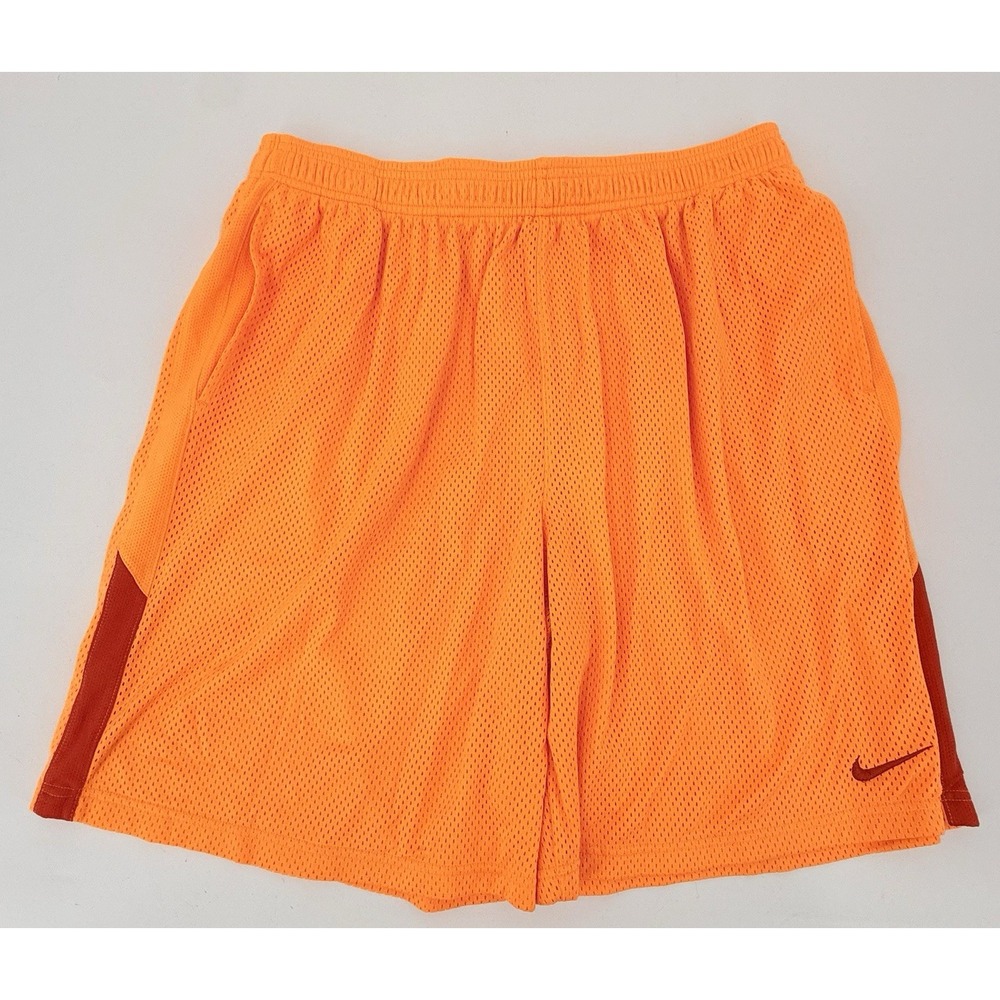 Nike Team Elastic Waist Mesh Basketball Shorts-Orange/Red 613597-801 Men's XXL